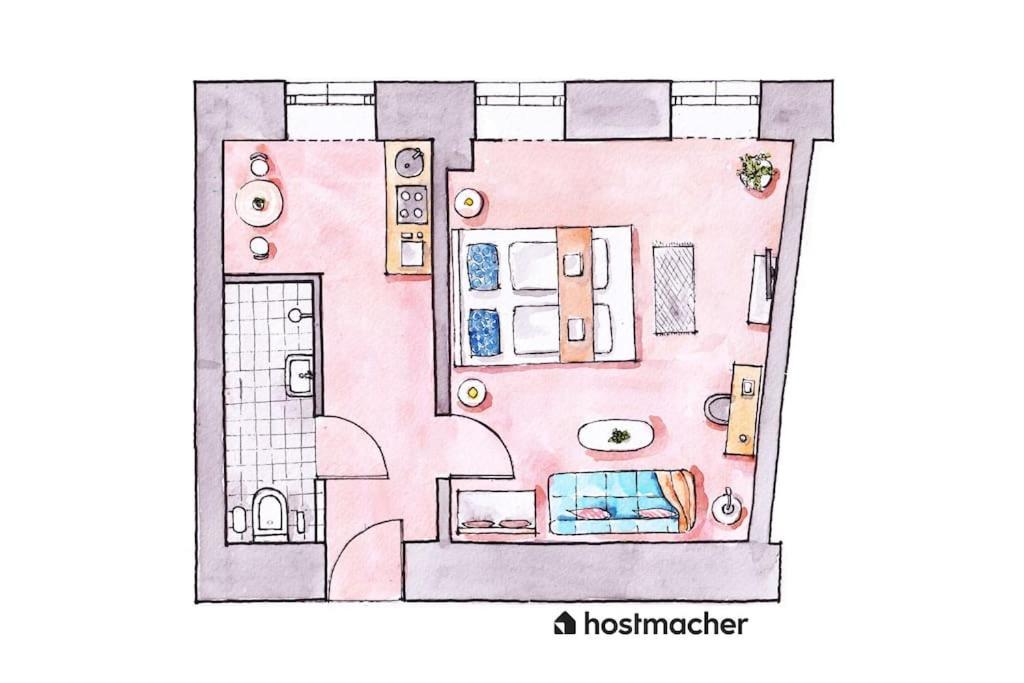Apartmán Lite 1Br Near Metro & Center By Hm Vídeň Exteriér fotografie
